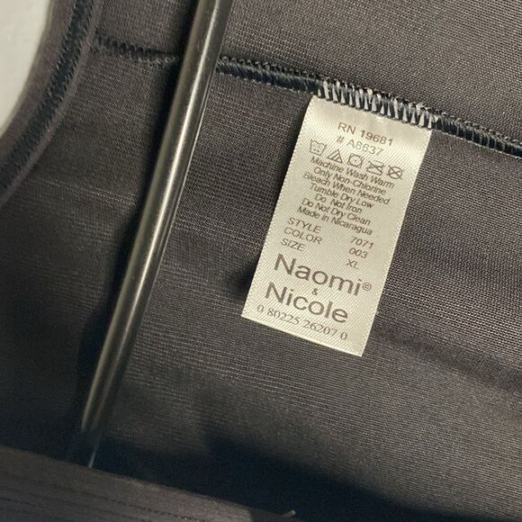 NWT New Naomi & Nicole Comfortable Firm Black Torsette Thigh Slimmer Size XL - Picture 5 of 10